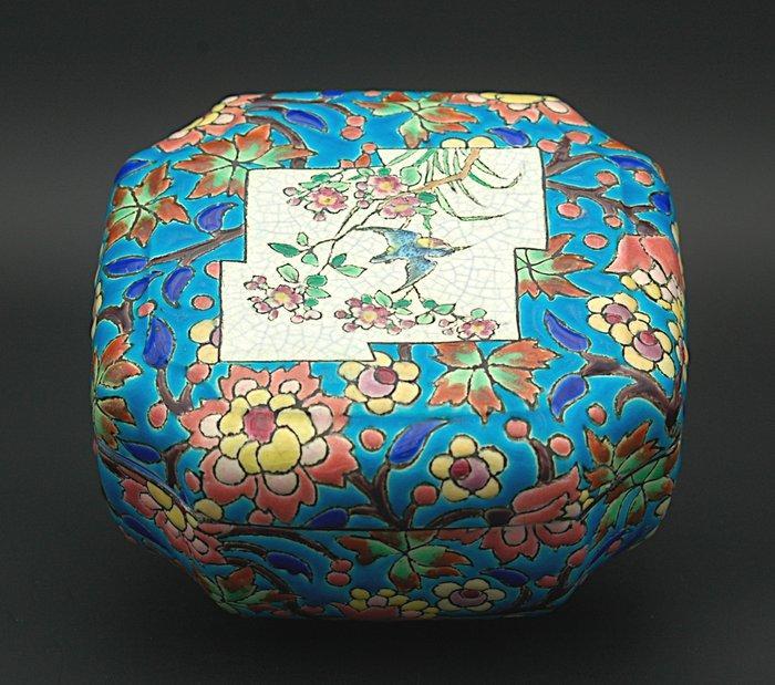 Longwy - André MASSON - Doos - Aardewerk, Emaille -, Antiek en Kunst, Antiek | Glaswerk en Kristal