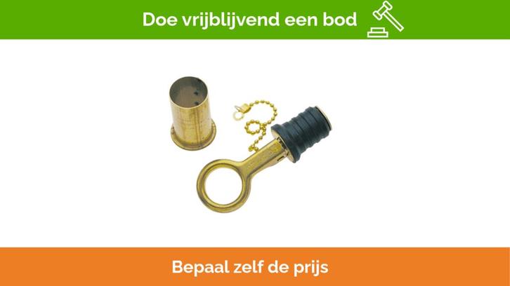 Bieden: Talamex 25 mm bilge plug brass - 17.731.000, Watersport en Boten, Bootonderdelen, Ophalen of Verzenden
