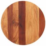 vidaXL Tafelblad rond 25-27 mm 60 cm massief acaciahout, Huis en Inrichting, Tafelonderdelen, Verzenden, Nieuw