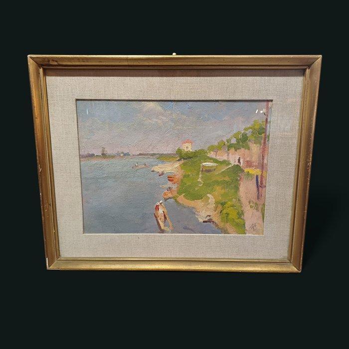 Mario Vellani Marchi (1895–1979) - Nei dintorni di Burano, Antiek en Kunst, Kunst | Schilderijen | Klassiek