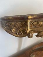 Wandplank beugel - Verguld hout, Nieuw