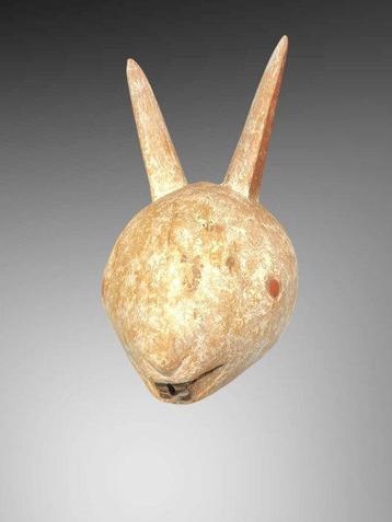 Grand Masque LUBA , ( 44CM) - masque songye Luba lapin -