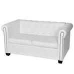 vidaXL Canapé Chesterfield à 2 places cuir synthétique, Verzenden, Neuf