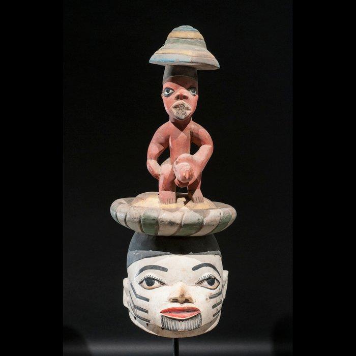 Masque Guelede - Fon - Bénin, Antiek en Kunst, Kunst | Niet-Westerse kunst