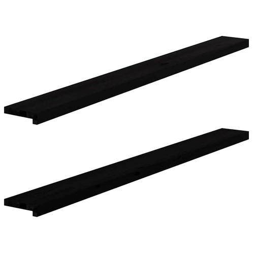 vidaXL Vensterbanken 2 st 160x15x2 cm massief eikenhout, Doe-het-zelf en Bouw, Raamkozijnen en Schuifdeuren, Nieuw, Verzenden