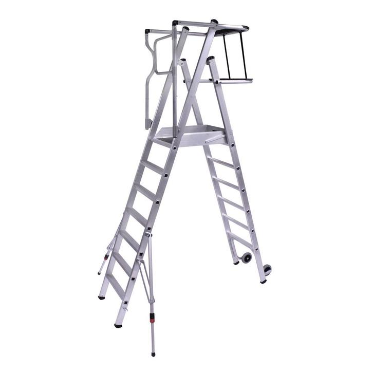 Alumexx Protect magazijntrap 3 t/m 8 treden, Doe-het-zelf en Bouw, Ladders en Trappen, Trap, Nieuw, 2 tot 4 meter, Verzenden