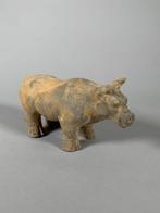 Oud-Chinees Terracotta Buffel - 13 cm