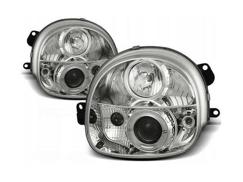 Angel Eyes koplampen Chrome geschikt voor Renault Twingo, Auto-onderdelen, Verlichting, Nieuw, Renault, Verzenden