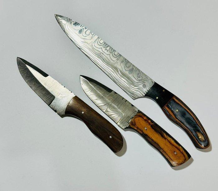 Keukenmes - Keukentafelmes (0095) - Handle van exotisch hout, Antiek en Kunst, Antiek | Keukengerei