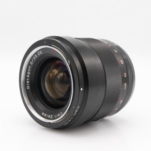 Carl Zeiss ZE 35mm F/2 Distagon T* Canon occasion, Audio, Tv en Foto, Foto | Lenzen en Objectieven, Zo goed als nieuw, Verzenden