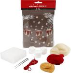 DIYkit Pakket Hobbyset Trommels 33 mm Creme antique Rood, Hobby en Vrije tijd, Nieuw