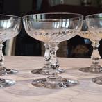 Tafelservies (6) - Art-deco-model - Spiraalvormig - Geslepen, Antiek en Kunst, Antiek | Meubels | Tafels