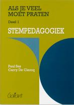 Stempedagogiek / Als je veel moet praten / 1 9789053505229, Boeken, Studieboeken en Cursussen, Verzenden, Zo goed als nieuw, P. Sas