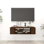 vidaXL Tv-hangmeubel 100x30x26,5 cm bewerkt hout bruin, Huis en Inrichting, Kasten |Televisiemeubels, Verzenden, Nieuw