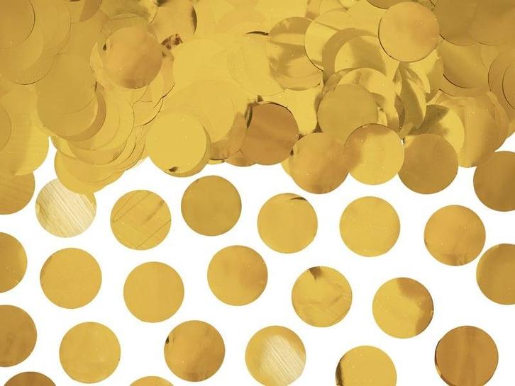 Confetti Rond Goud, Hobby en Vrije tijd, Feestartikelen, Nieuw, Verzenden