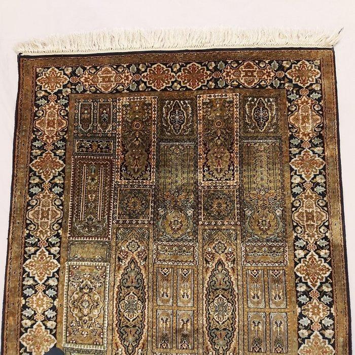 Ghoum - Vloerkleed - 123 cm - 77 cm - Kashmir zijde Ghoum, Huis en Inrichting, Stoffering | Tapijten en Vloerkleden