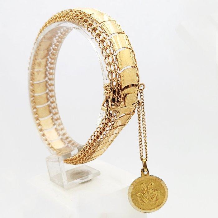 Armband - 18 karaat Geel goud, Handtassen en Accessoires, Armbanden