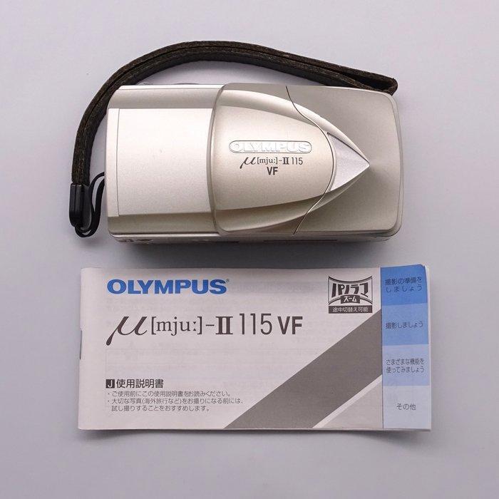 ② Olympus mju-II 115 VF Analoge compactcamera — Fotocamera's