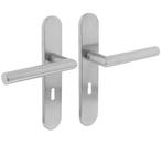 Deurkruk Hoek 90° op verdekt schild Ovaal SL56 mm RVS, Doe-het-zelf en Bouw, Ophalen of Verzenden, Nieuw
