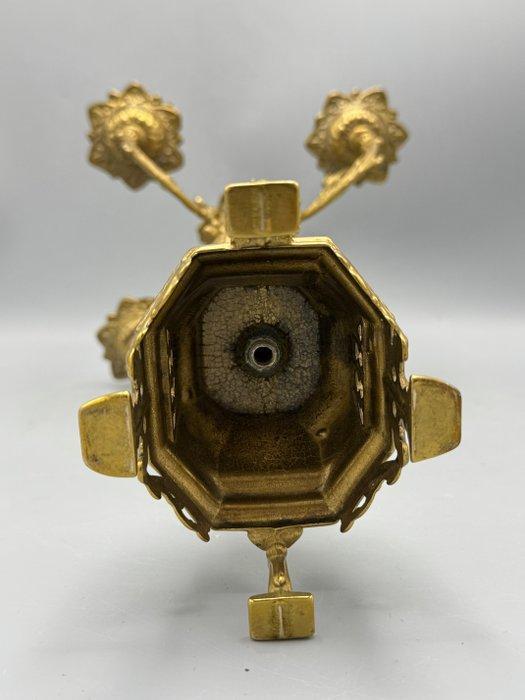 Louis XIV stijl kandelaar - Kandelaar - Messing, Antiek en Kunst, Curiosa en Brocante