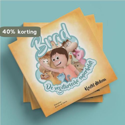 Kinderboek Brad de vegetarische superheld! 9789083147987, Boeken, Overige Boeken, Zo goed als nieuw, Verzenden