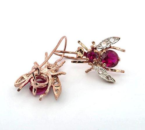 Zonder Minimumprijs - Oorbellen - 9 kt. Roségoud, Zilver, Handtassen en Accessoires, Oorbellen