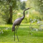 Sculptuuur voor buiten, Grote reiger - 1000 mm - Metaal -
