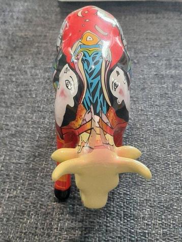CowParade - Beeldje - Figurine de vache picasso colorée Art beschikbaar voor biedingen