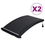 vidaXL Zwembadverwarmingspaneel solar 2 st gebogen 110x65 cm, Tuin en Terras, Verzenden, Nieuw