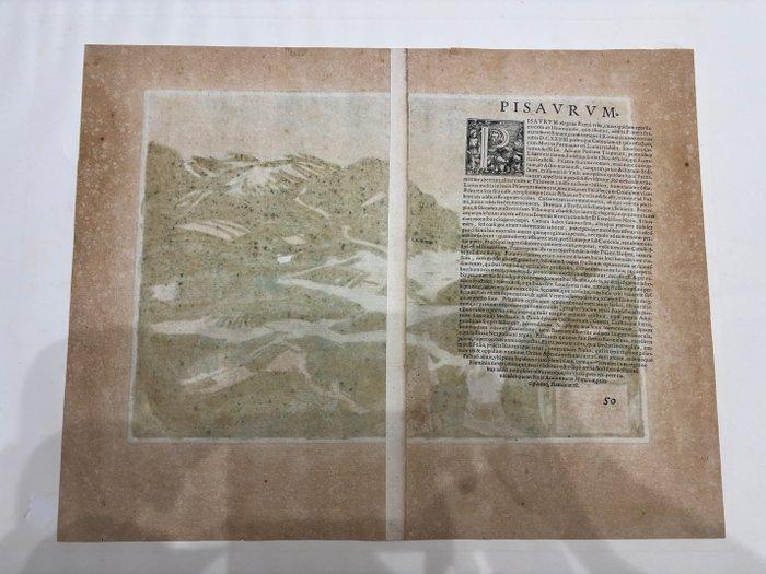 Duitsland - Marche (Pesaro); Georg Braun e Frans Hogenberg -, Boeken, Atlassen en Landkaarten