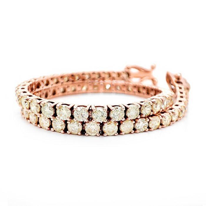 Zonder Minimumprijs - Armband - 14 karaat Roségoud - 4.10ct., Handtassen en Accessoires, Armbanden