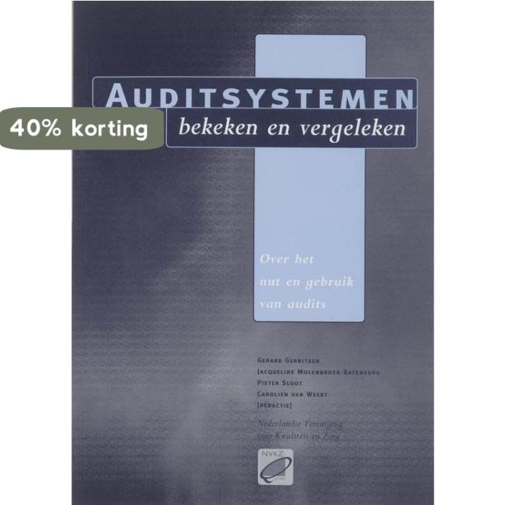 Auditsystemen, bekeken en vergeleken 9789066653764, Boeken, Wetenschap, Gelezen, Verzenden