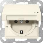 Prise Schuko Gira Système 55 Avec Capot À Charnière - 445401, Bricolage & Construction, Verzenden