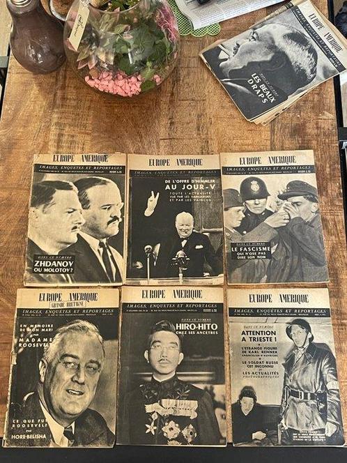 11 magazines Europa/amerika ww2 - 1945, Antiek en Kunst, Antiek | Boeken en Manuscripten