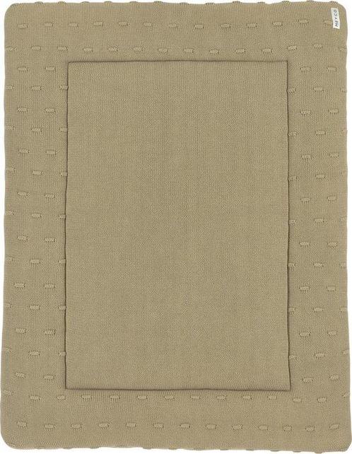 Meyco Baby Knots boxkleed - taupe - 77x97cm (Babybox), Kinderen en Baby's, Babyparken, Nieuw, Verzenden