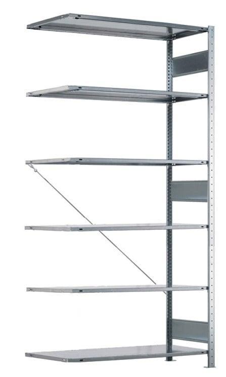 Meta Clip Legbordstelling 250x130x60 cm 6 legborden, Zakelijke goederen, Kantoor en Winkelinrichting | Magazijn, Stelling en Opslag