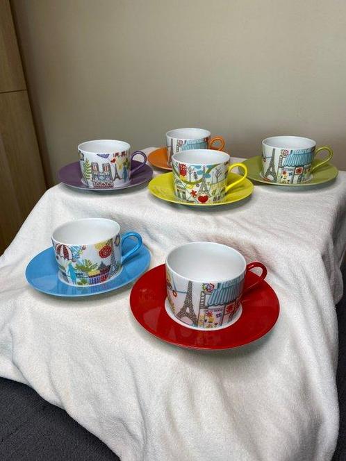 Emilie Capman - Jammet-Seignolles - Tasses et soucoupes,, Antiquités & Art, Antiquités | Meubles | Tables