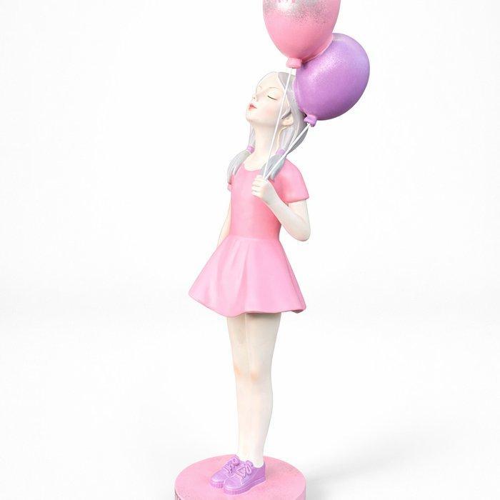 Daluxe Art - 1999 • ‘Pink Balloon Girl’ | Pop Art Sculptuur, Antiek en Kunst, Kunst | Schilderijen | Modern