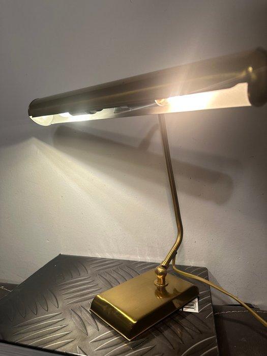 Tafellamp - IJzer, Messing - pianolamp, Antiquités & Art, Curiosités & Brocante