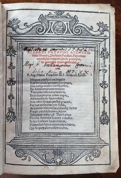Albertus Patavinus - In evangelia- nice renaissance binding, Antiquités & Art, Antiquités | Livres & Manuscrits