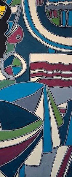 Patricia Kleyman (1965) - Elle pose nue dans dans un atelier, Antiek en Kunst, Kunst | Schilderijen | Klassiek