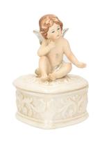 Figurine - Een Paar Engelen Porseleinen Sieradendoosjes -, Antiek en Kunst