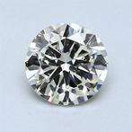 1 pcs Diamant (Naturelle) - 1.01 ct - Rond - N (teinté) -, Nieuw