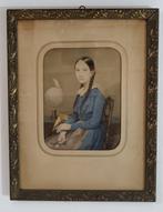 Britse school (XIX) - Fanciulla in interno