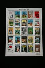 België - Hergé-Kuifje 25 postzegels 1907-2007, Nieuw