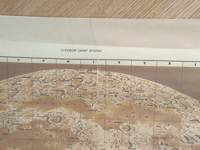 Tsjechië - Maankarte; Karel Andel - Original 1926 Lunar Map, Boeken, Atlassen en Landkaarten