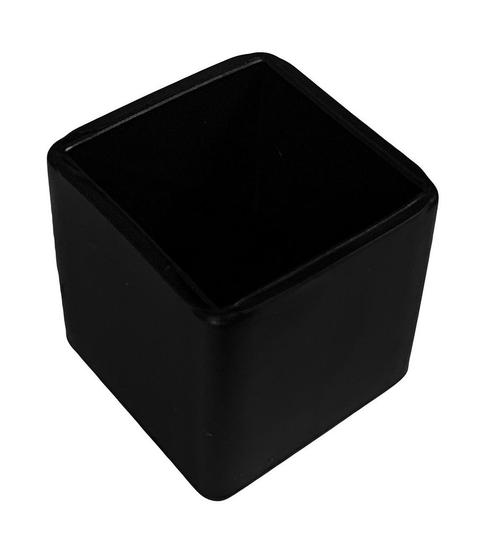 Flexibele stoelpootdop (omdop, vierkant, 60 mm, zwart) [O-S, Bricolage & Construction, Quincaillerie & Fixations, Envoi