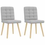 Eetkamerstoelen stof wolk grijs | Retour Deal | 35% Korting, Twee, Verzenden, Nieuw, Stof