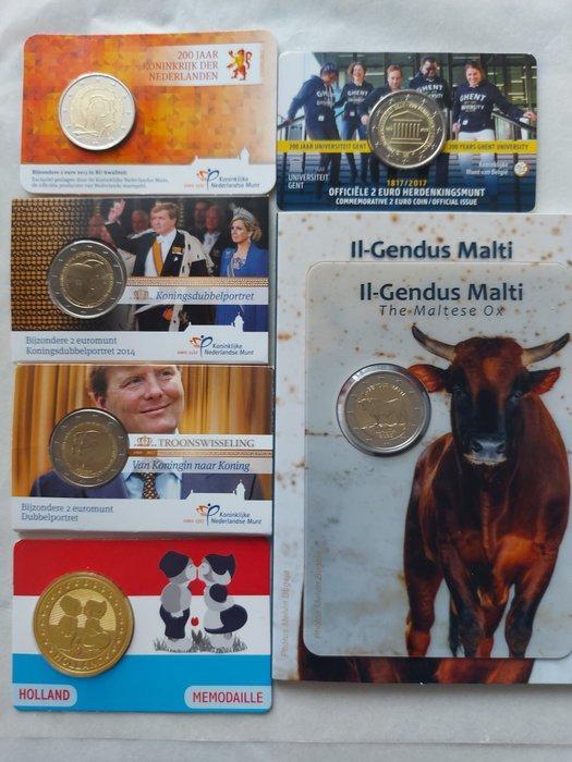 Europa. Coin Card 2013/2025 (6 coincards) (Zonder, Timbres & Monnaies, Monnaies | Europe | Monnaies euro
