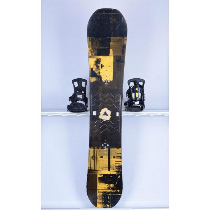 165 snowboard BURTON RADIUS WIDE, black/dark yellow, woodcor, Sport en Fitness, Snowboarden, Board, Gebruikt, Verzenden